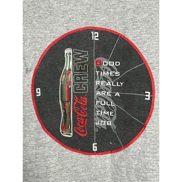 Vintage 90s Coca-Cola Crew Good Times Full Time Tee - Picture 2 of 5
